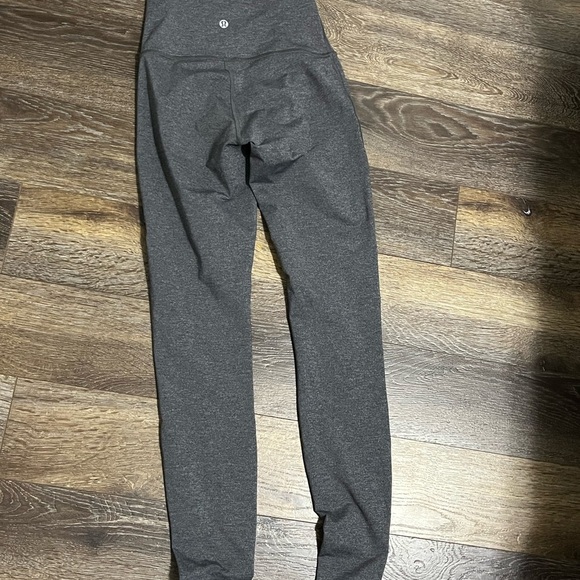 Lululemon Wunder Under Leggings Special Edition Tech Mesh Heather Gray Sz 4 - Picture 2 of 9